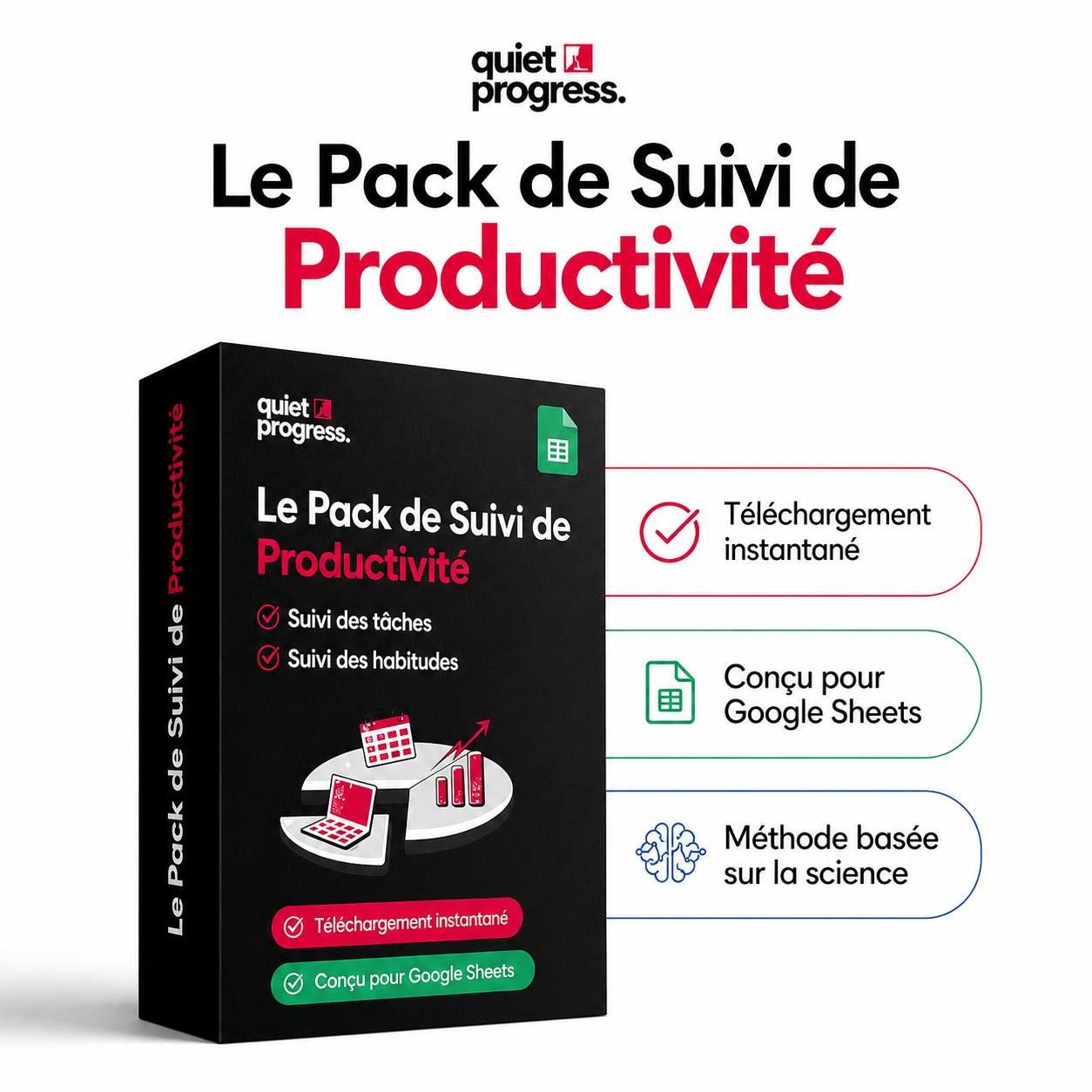 Fiche de productivité Quiet Progress